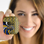 Personalised West Coast Eagles AirPods Case Trippy Psychedelic Abstract Art Mascot Football Fans