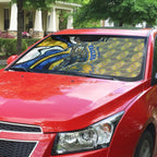 Personalised West Coast Eagles Auto Sun Shade Trippy Psychedelic Abstract Art Mascot Football Fans