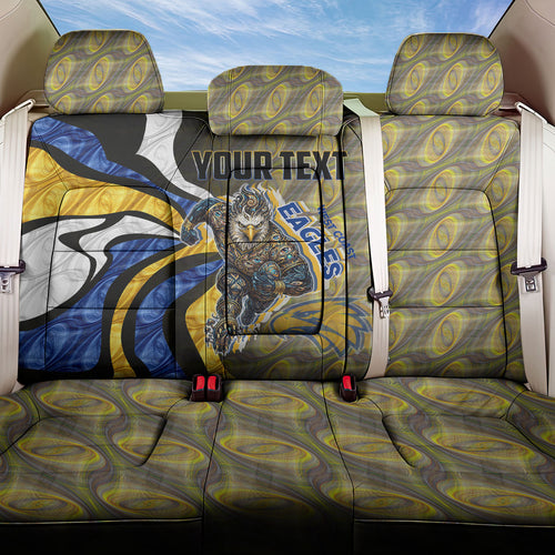 Personalised West Coast Eagles Back Car Seat Cover Trippy Psychedelic Abstract Art Mascot Football Fans