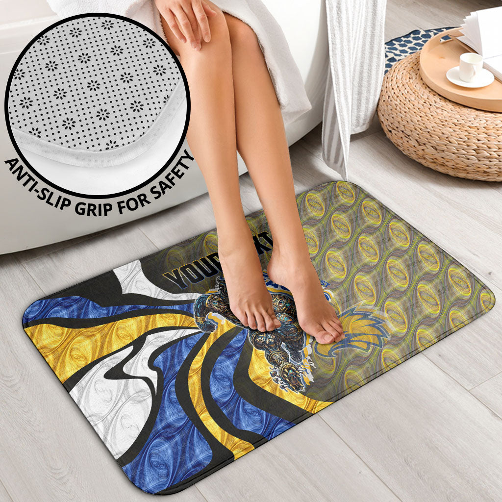 Personalised West Coast Eagles Bathroom Set Trippy Psychedelic Abstract Art Mascot Football Fans