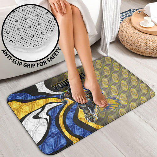 Personalised West Coast Eagles Bathroom Set Trippy Psychedelic Abstract Art Mascot Football Fans