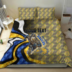 Personalised West Coast Eagles Bedding Set Trippy Psychedelic Abstract Art Mascot Football Fans