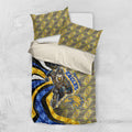 Personalised West Coast Eagles Bedding Set Trippy Psychedelic Abstract Art Mascot Football Fans