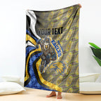 Personalised West Coast Eagles Blanket Trippy Psychedelic Abstract Art Mascot Football Fans