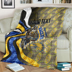 Personalised West Coast Eagles Blanket Trippy Psychedelic Abstract Art Mascot Football Fans
