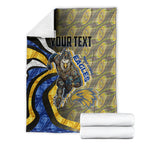 Personalised West Coast Eagles Blanket Trippy Psychedelic Abstract Art Mascot Football Fans
