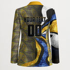 Personalised West Coast Eagles Blazer Trippy Psychedelic Abstract Art Mascot Football Fans