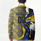 Personalised West Coast Eagles Blazer Trippy Psychedelic Abstract Art Mascot Football Fans