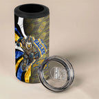 Personalised West Coast Eagles 4 in 1 Can Cooler Tumbler Trippy Psychedelic Abstract Art Mascot Football Fans