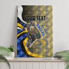 Personalised West Coast Eagles Canvas Wall Art Trippy Psychedelic Abstract Art Mascot Football Fans