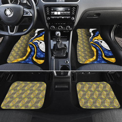Personalised West Coast Eagles Car Mats Trippy Psychedelic Abstract Art Mascot Football Fans