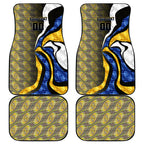 Personalised West Coast Eagles Car Mats Trippy Psychedelic Abstract Art Mascot Football Fans