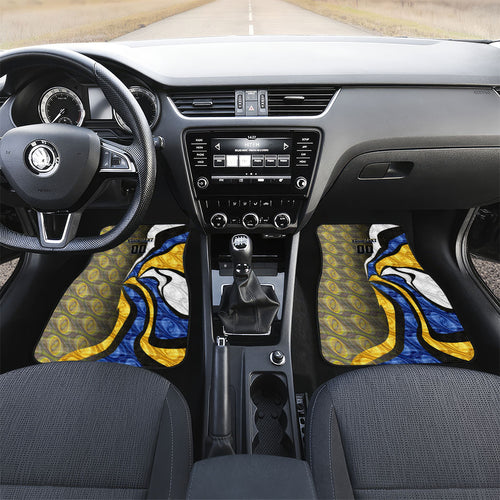 Personalised West Coast Eagles Car Mats Trippy Psychedelic Abstract Art Mascot Football Fans