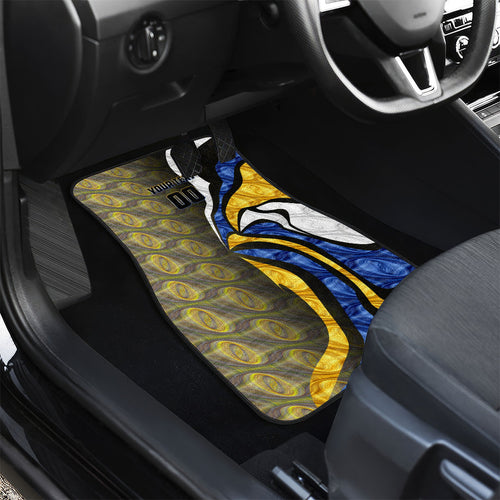 Personalised West Coast Eagles Car Mats Trippy Psychedelic Abstract Art Mascot Football Fans