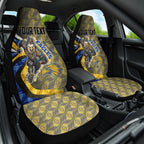 Personalised West Coast Eagles Car Seat Cover Trippy Psychedelic Abstract Art Mascot Football Fans
