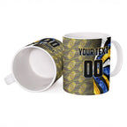 Personalised West Coast Eagles Ceramic Mug Trippy Psychedelic Abstract Art Mascot Football Fans
