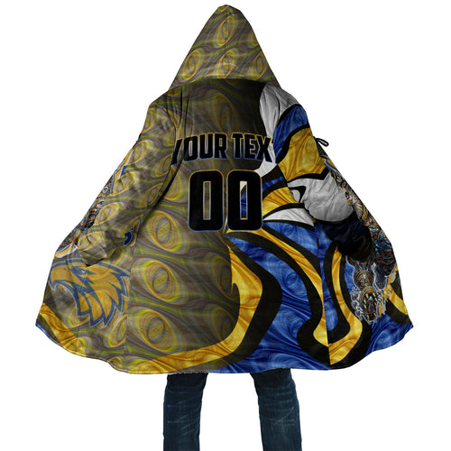 Personalised West Coast Eagles Cloak Trippy Psychedelic Abstract Art Mascot Football Fans