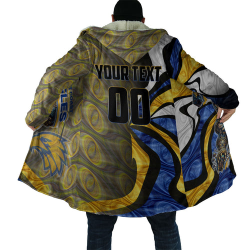 Personalised West Coast Eagles Cloak Trippy Psychedelic Abstract Art Mascot Football Fans