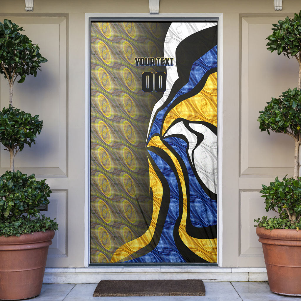 Personalised West Coast Eagles Door Cover Trippy Psychedelic Abstract Art Mascot Football Fans