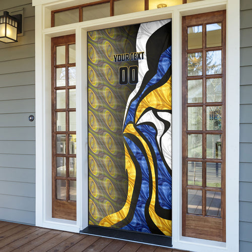 Personalised West Coast Eagles Door Cover Trippy Psychedelic Abstract Art Mascot Football Fans