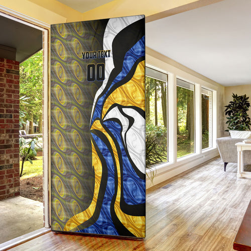 Personalised West Coast Eagles Door Cover Trippy Psychedelic Abstract Art Mascot Football Fans