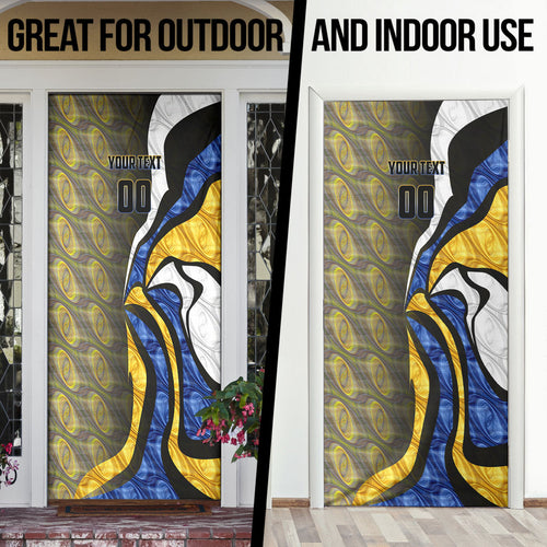 Personalised West Coast Eagles Door Cover Trippy Psychedelic Abstract Art Mascot Football Fans