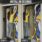 Personalised West Coast Eagles Door Cover Trippy Psychedelic Abstract Art Mascot Football Fans