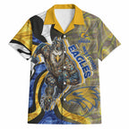 Personalised West Coast Eagles Hawaiian Shirt Trippy Psychedelic Abstract Art Mascot Football Fans