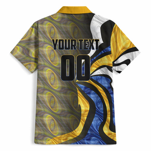 Personalised West Coast Eagles Hawaiian Shirt Trippy Psychedelic Abstract Art Mascot Football Fans