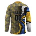 Personalised West Coast Eagles Hockey Jersey Trippy Psychedelic Abstract Art Mascot Football Fans