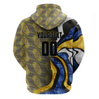 Personalised West Coast Eagles Hoodie Trippy Psychedelic Abstract Art Mascot Football Fans