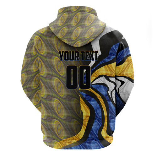 Personalised West Coast Eagles Hoodie Trippy Psychedelic Abstract Art Mascot Football Fans