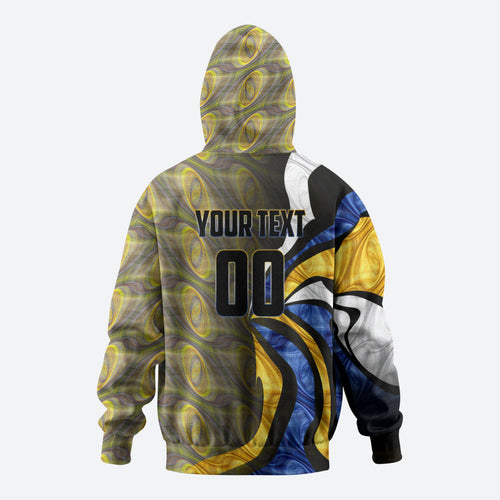 Personalised West Coast Eagles Hoodie Trippy Psychedelic Abstract Art Mascot Football Fans