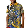 Personalised West Coast Eagles Kid Polo Shirt Trippy Psychedelic Abstract Art Mascot Football Fans