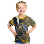 Personalised West Coast Eagles Kid T Shirt Trippy Psychedelic Abstract Art Mascot Football Fans