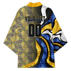Personalised West Coast Eagles Kimono Trippy Psychedelic Abstract Art Mascot Football Fans
