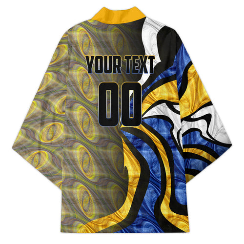 Personalised West Coast Eagles Kimono Trippy Psychedelic Abstract Art Mascot Football Fans