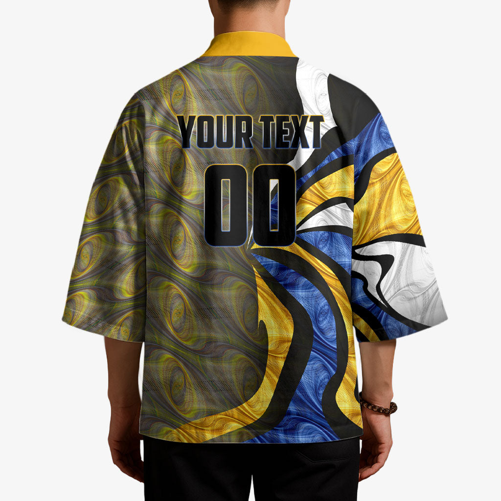 Personalised West Coast Eagles Kimono Trippy Psychedelic Abstract Art Mascot Football Fans