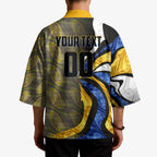 Personalised West Coast Eagles Kimono Trippy Psychedelic Abstract Art Mascot Football Fans