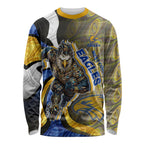 Personalised West Coast Eagles Long Sleeve Shirt Trippy Psychedelic Abstract Art Mascot Football Fans