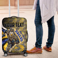 Personalised West Coast Eagles Luggage Cover Trippy Psychedelic Abstract Art Mascot Football Fans
