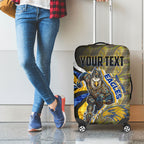 Personalised West Coast Eagles Luggage Cover Trippy Psychedelic Abstract Art Mascot Football Fans