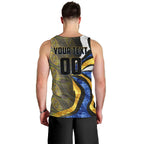 Personalised West Coast Eagles Men Tank Top Trippy Psychedelic Abstract Art Mascot Football Fans