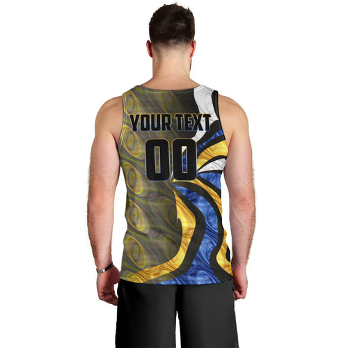 Personalised West Coast Eagles Men Tank Top Trippy Psychedelic Abstract Art Mascot Football Fans