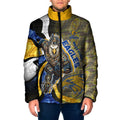 Personalised West Coast Eagles Padded Jacket Trippy Psychedelic Abstract Art Mascot Football Fans