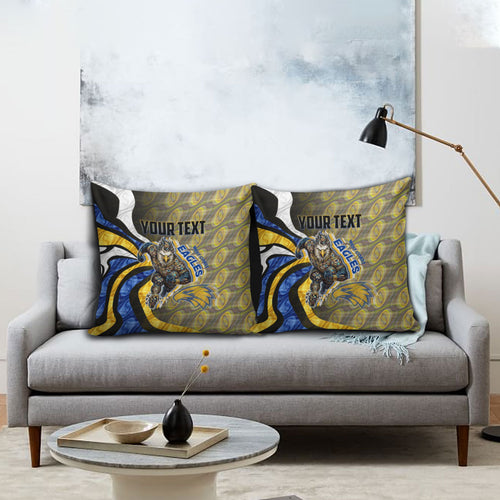 Personalised West Coast Eagles Pillow Cover Trippy Psychedelic Abstract Art Mascot Football Fans