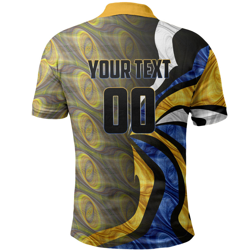 Personalised West Coast Eagles Polo Shirt Trippy Psychedelic Abstract Art Mascot Football Fans