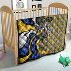Personalised West Coast Eagles Quilt Trippy Psychedelic Abstract Art Mascot Football Fans
