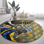 Personalised West Coast Eagles Round Carpet Trippy Psychedelic Abstract Art Mascot Football Fans