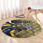 Personalised West Coast Eagles Round Carpet Trippy Psychedelic Abstract Art Mascot Football Fans